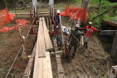 Construction of Buileka Suspension Bridge in Progress